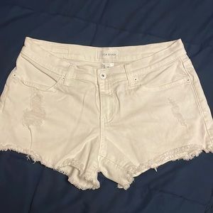 Lily Ryan white jean shorts